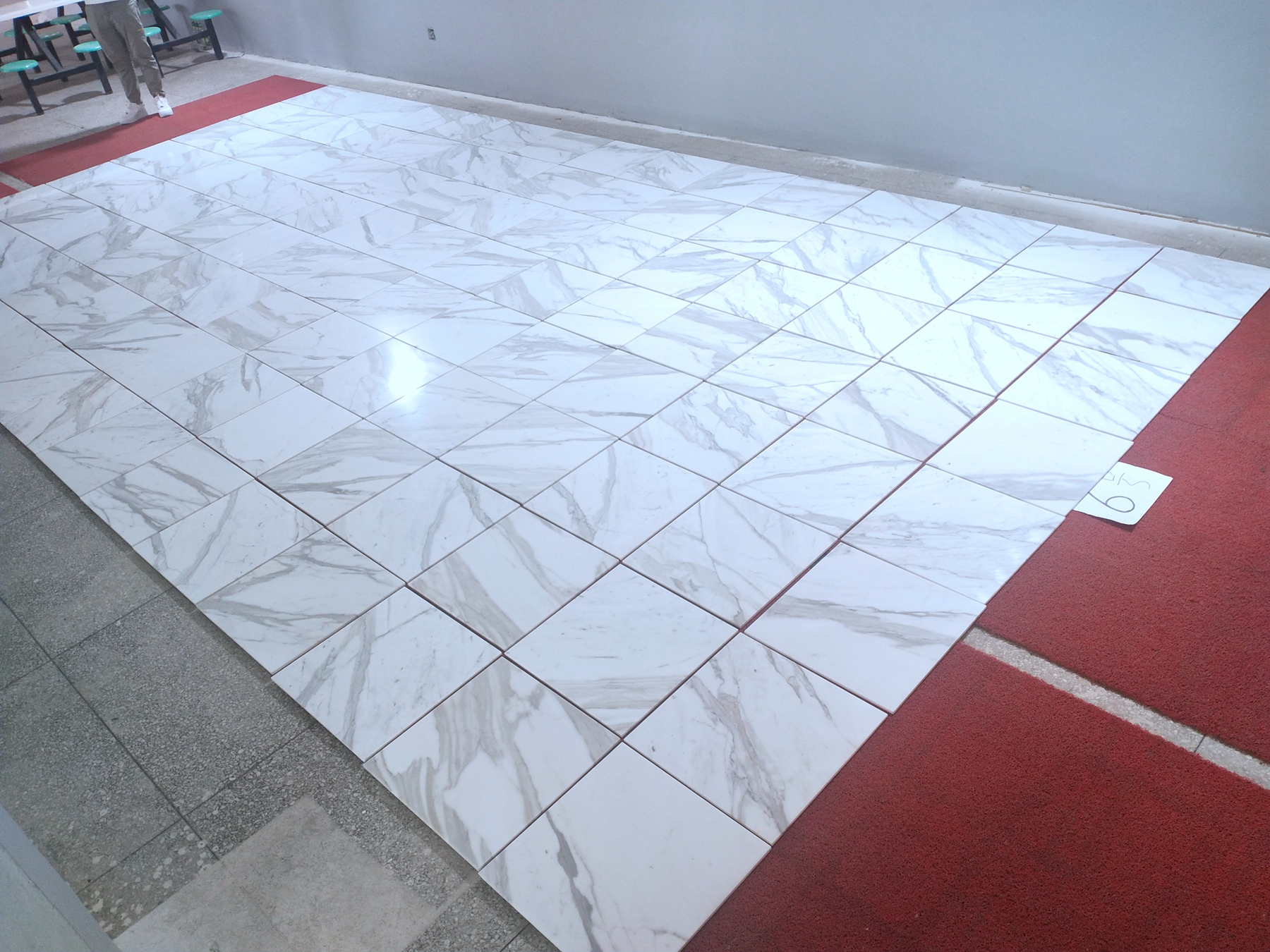 Calacatta White Marble Tiles 10mm thin marble tiles