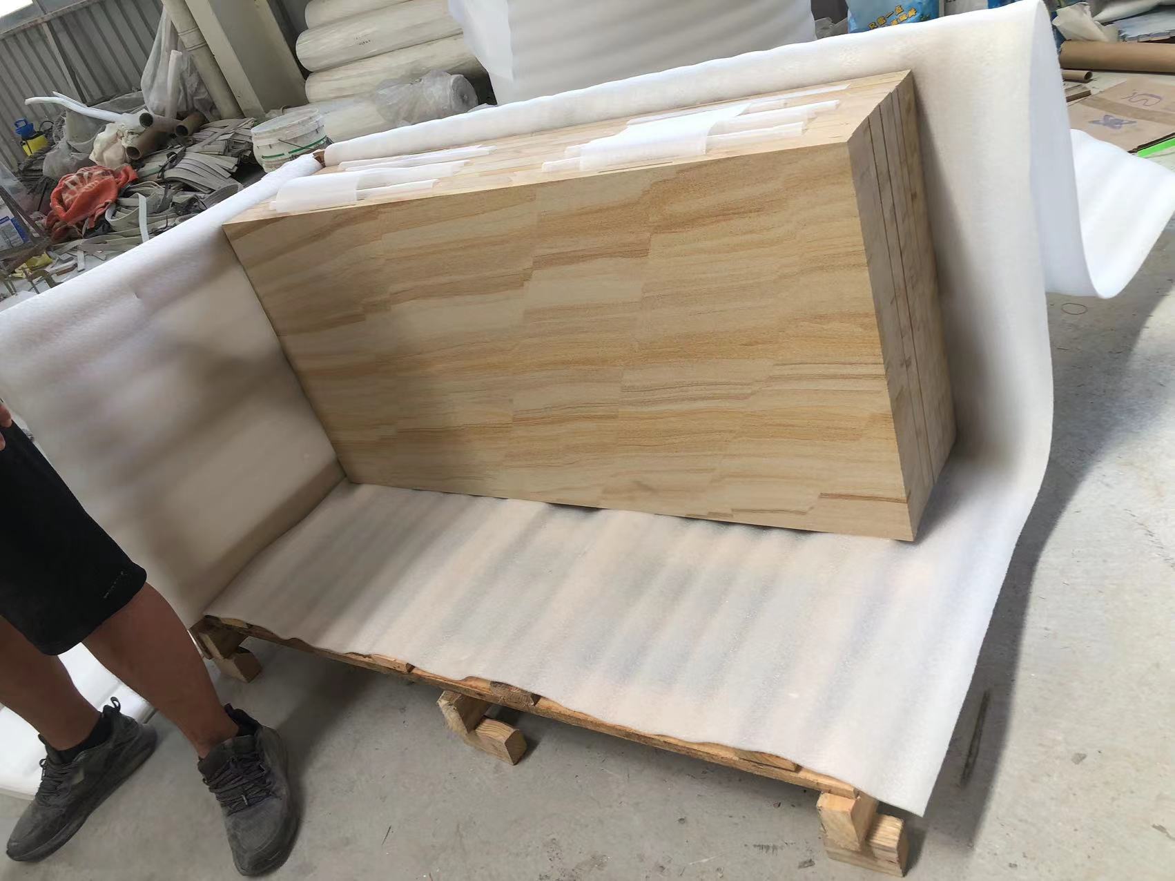 Australian wood vein natural sandstone wall tiles