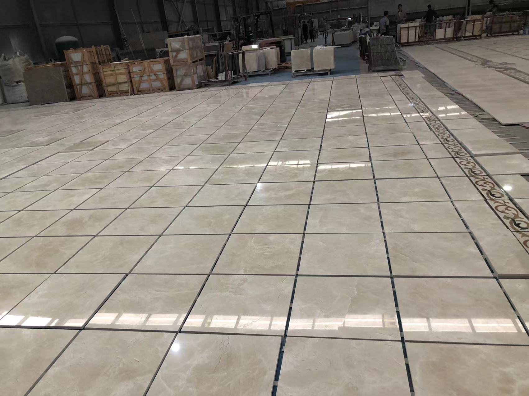 New crema marfil marble flooring tiles