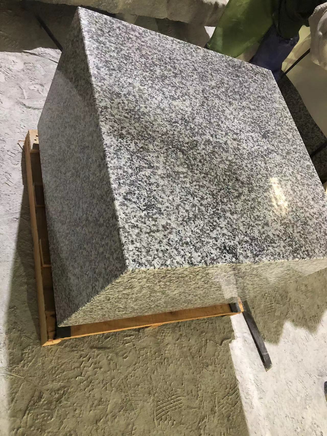 Silver grey G603 granite polished guarden bench