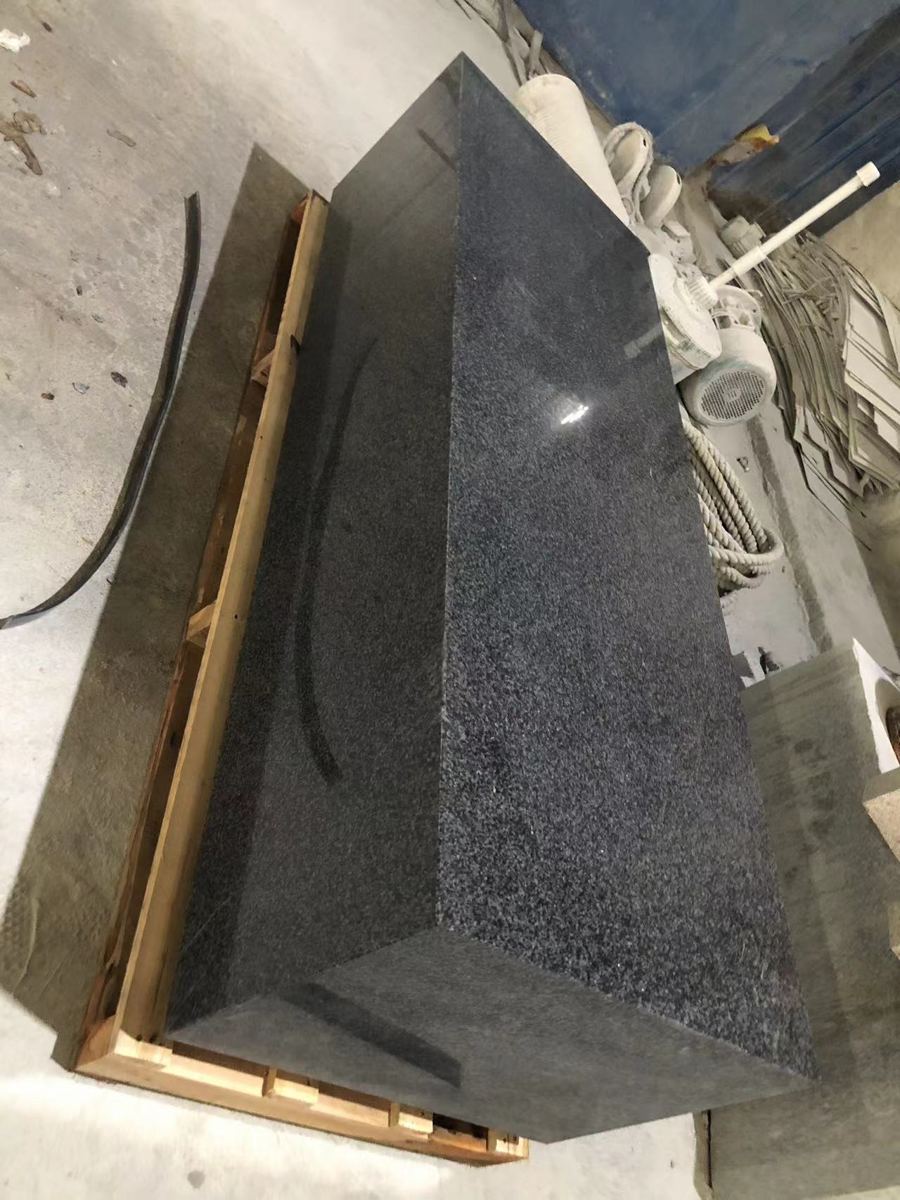 G654 chinese dark grey granite polish guarden bench