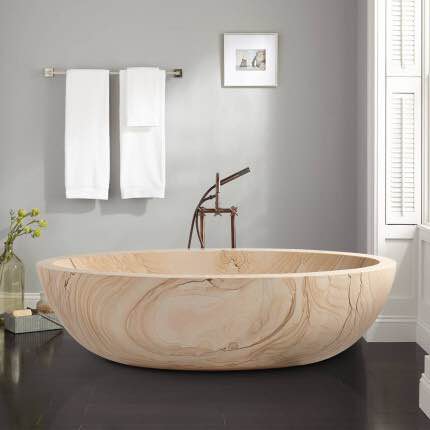 Wooden Sandstone Bathtub