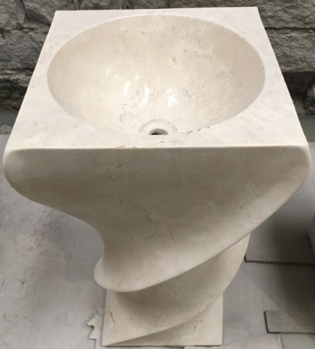 Marble Stone Pedestal Standing Sinks