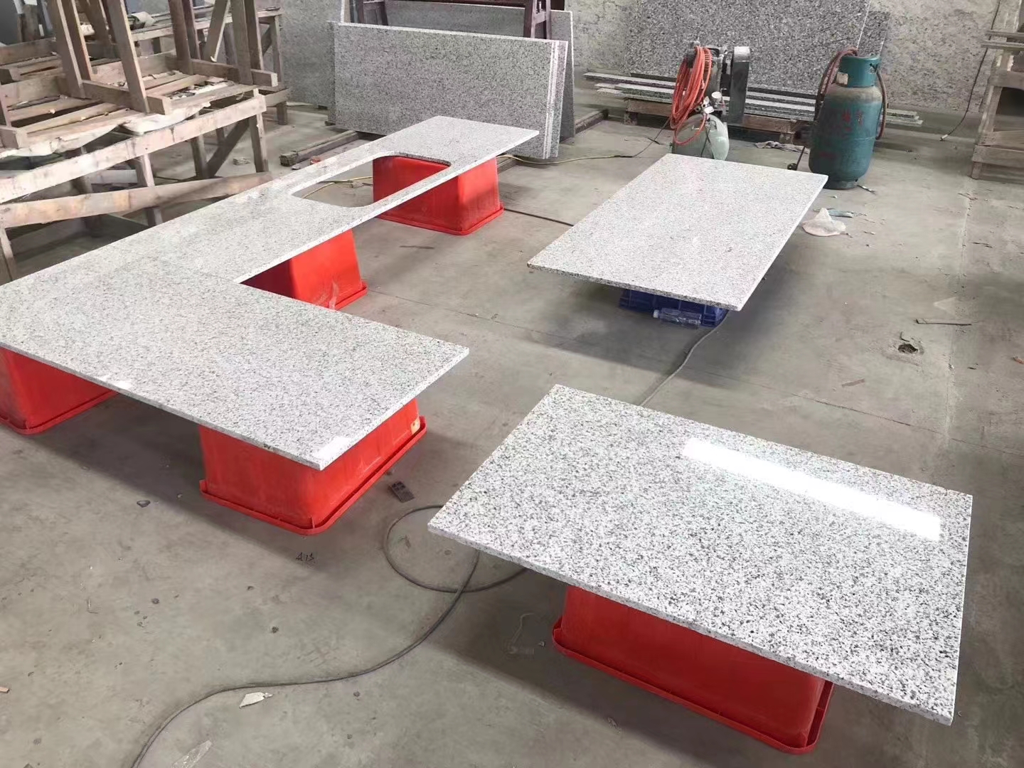 White Granite Stone Kitchen Countertops