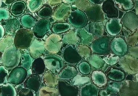 Green Agate Semiprecious Stone