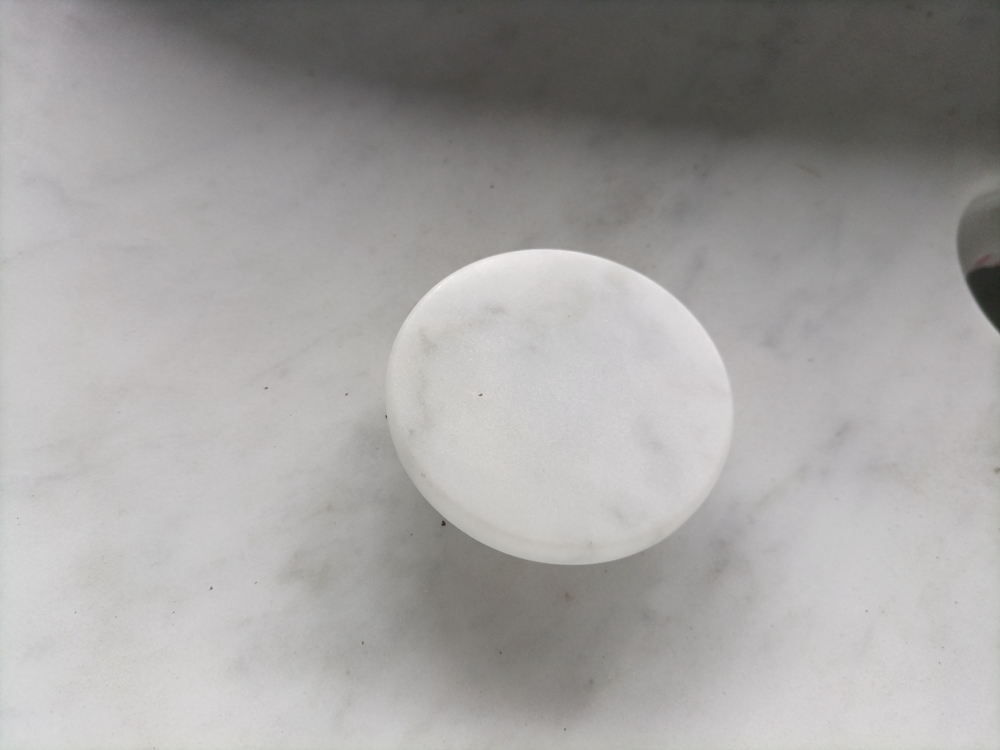 Carrara White Marble Basin Sink Drain Cover