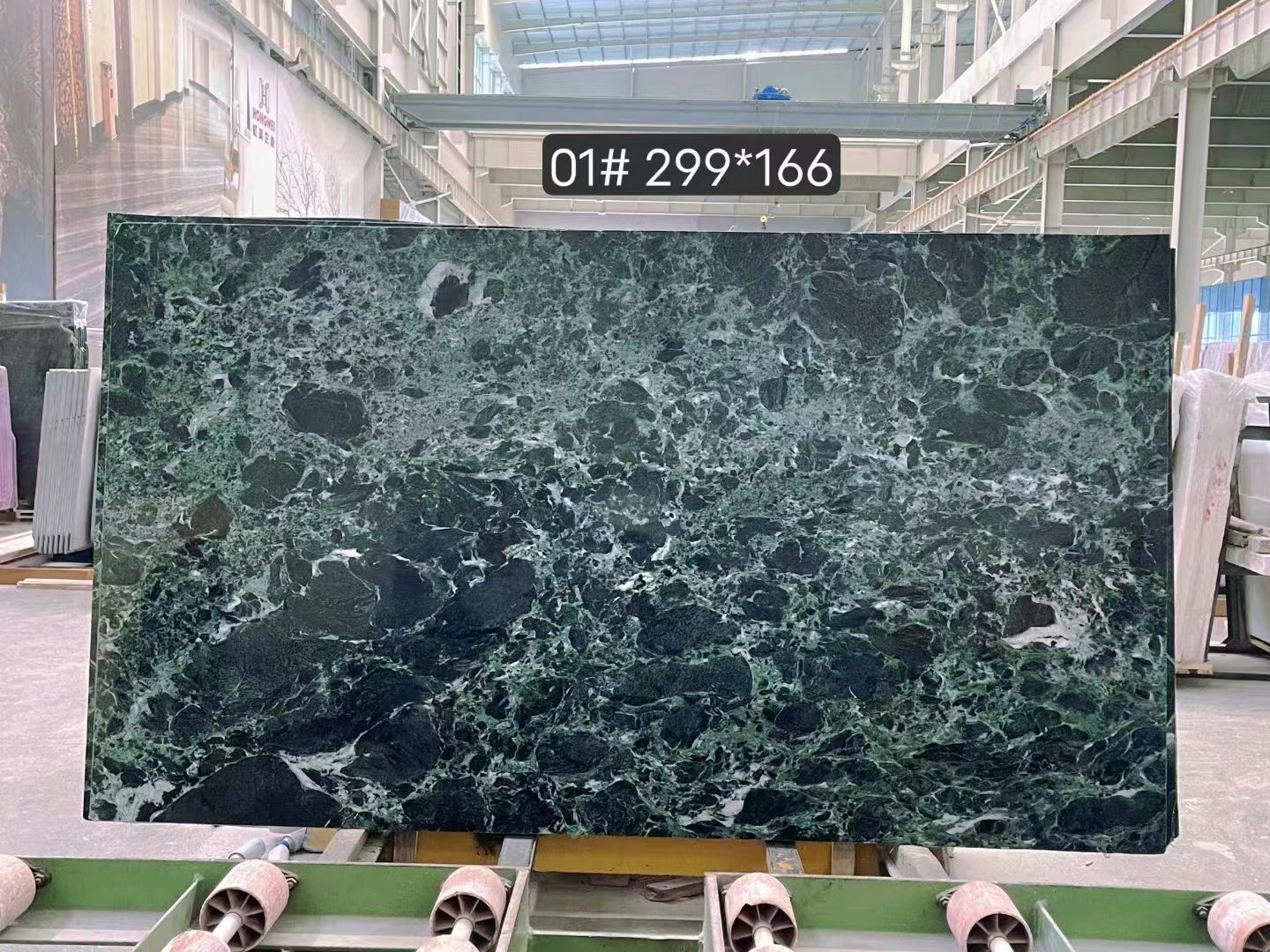 Prada Green Marble Polish  Bathroom Tiles