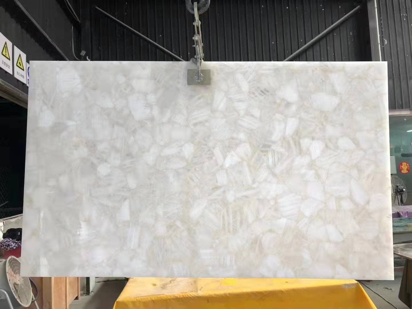 White quartz natural gemstone Semiprecious Stone Slabs