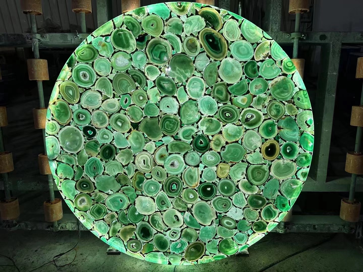 Green agate Semiprecious Stone Slabs