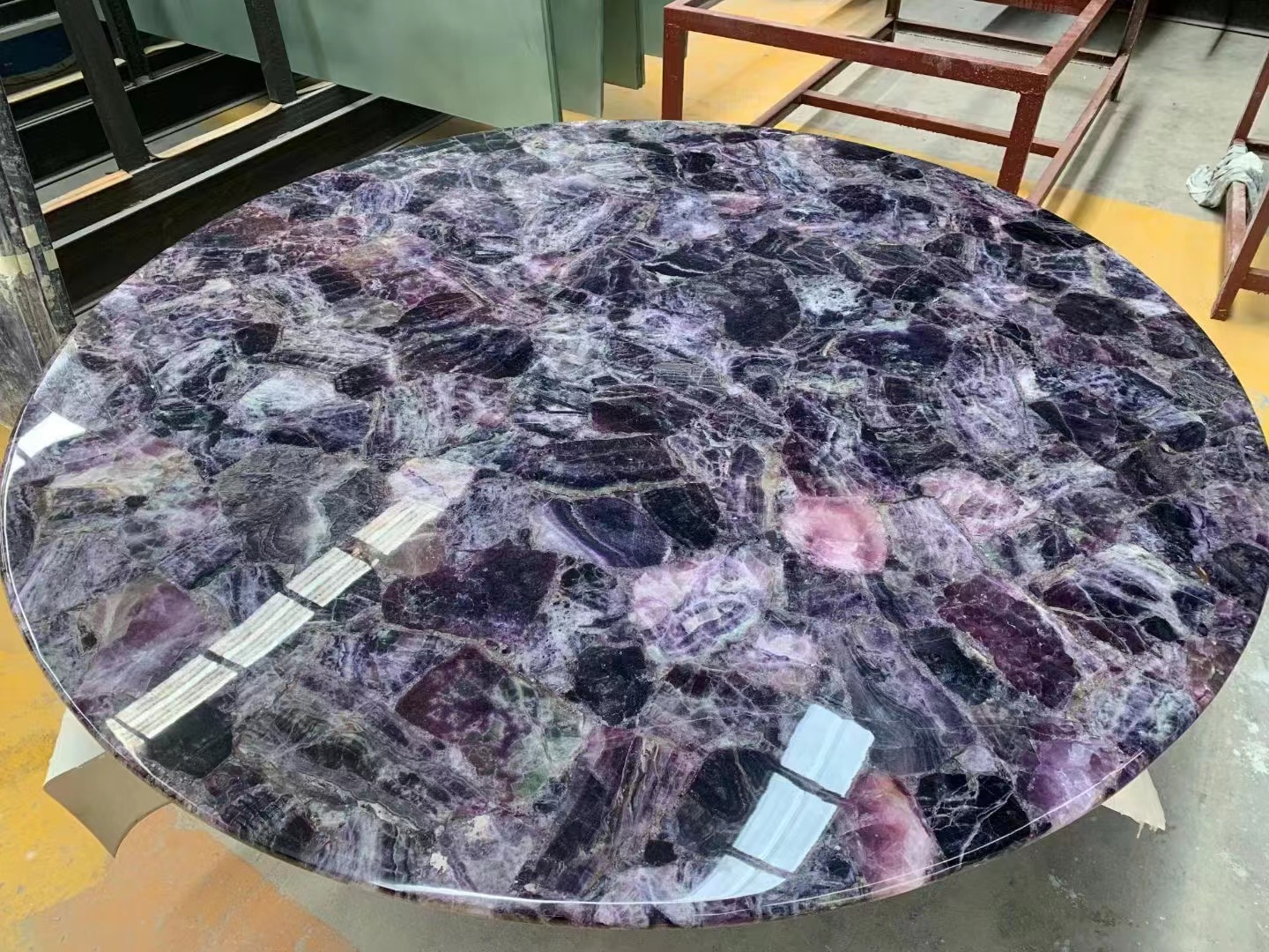 Amethyst purple quartz  gemstone table Gemstone Tiles