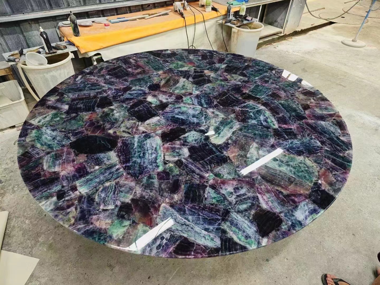 Amethyst purple quartz table Gemstone Tiles