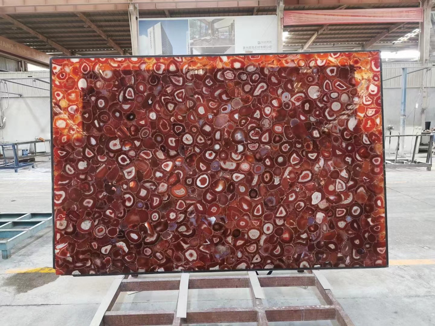 Red agate Gemstone Wall Panels
