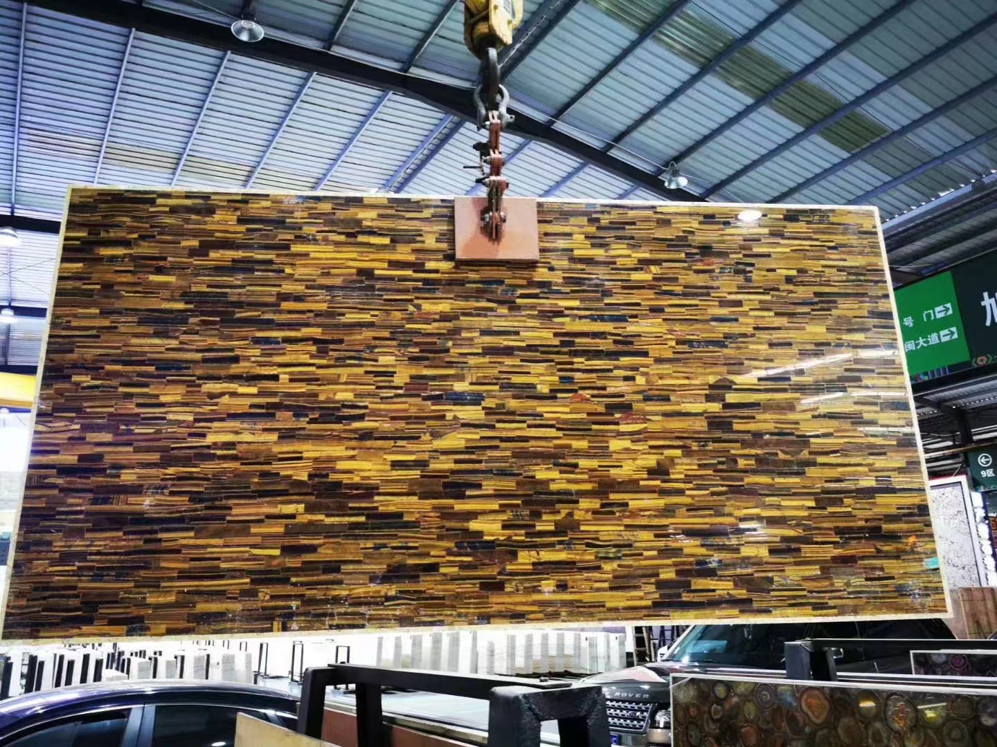 Tiger eye yellow Semiprecious Stone Coffee Table Tops