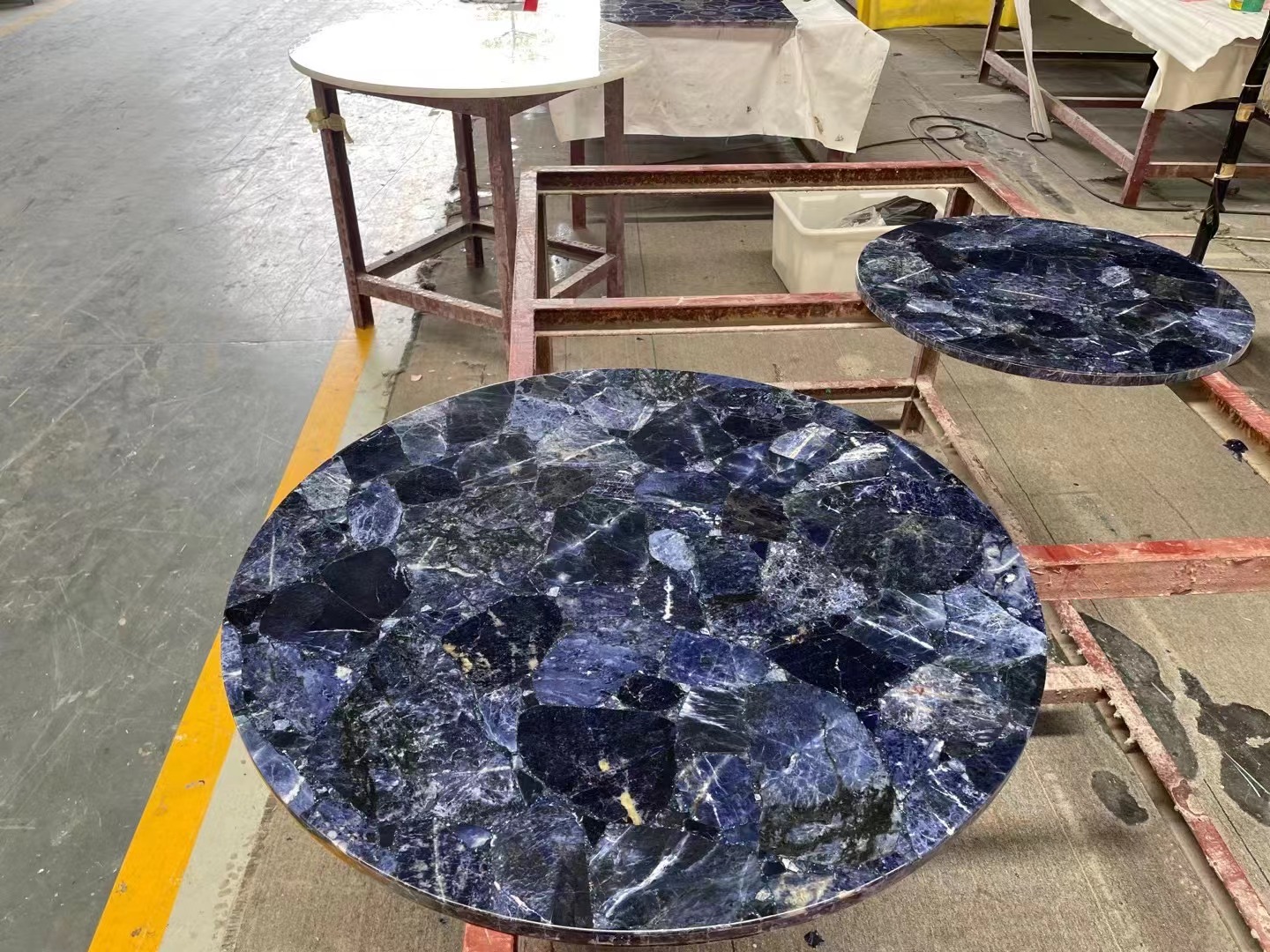 Sodlite Blue Semiprecious Stone Backlit Slabs