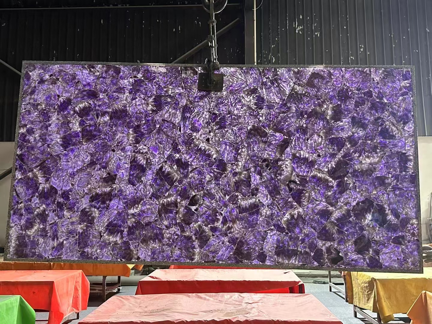 Amethyst purple quartz Semipre