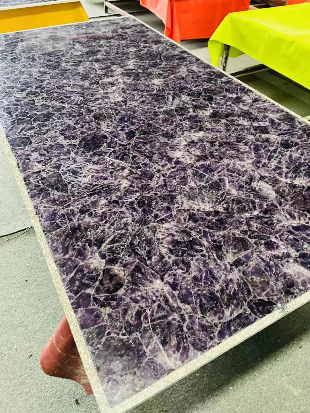 Amethyst purple quartz Semiprecious Stone Slabs