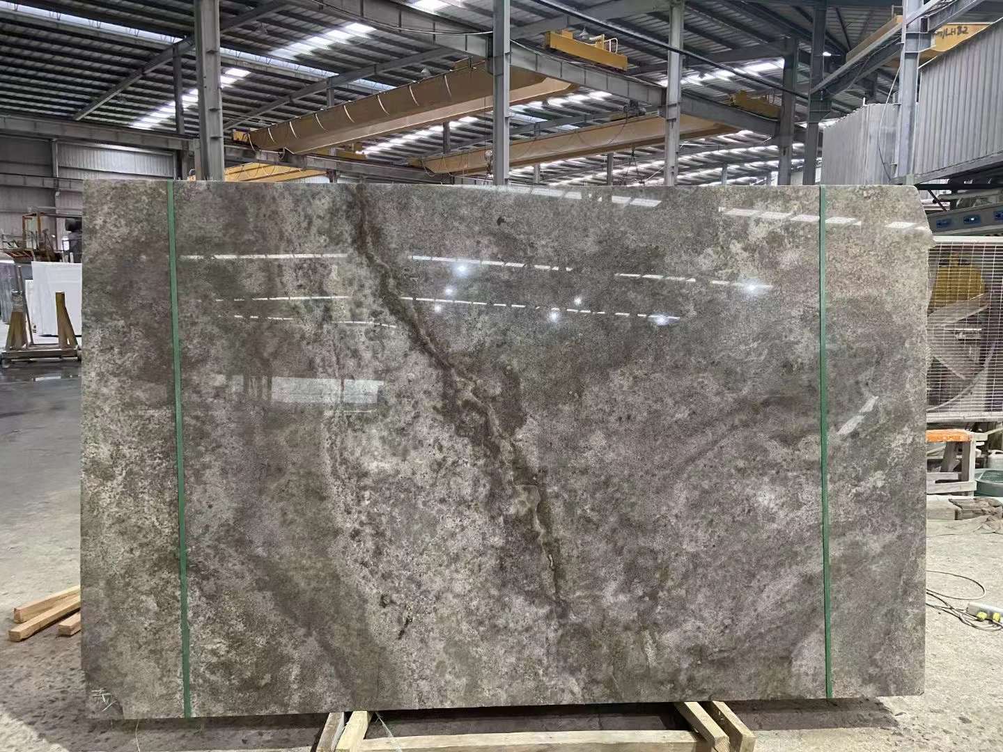 Iran Silver Grey Travertine Cross Cut