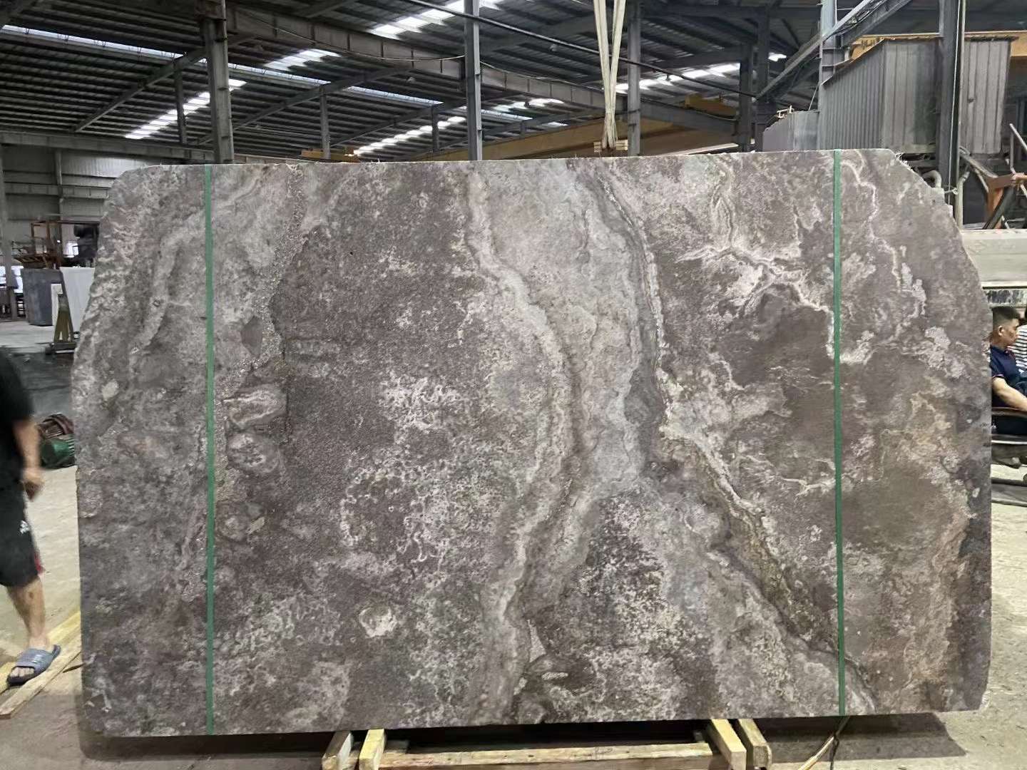 Iran Silver Grey Travertine Cross Cut