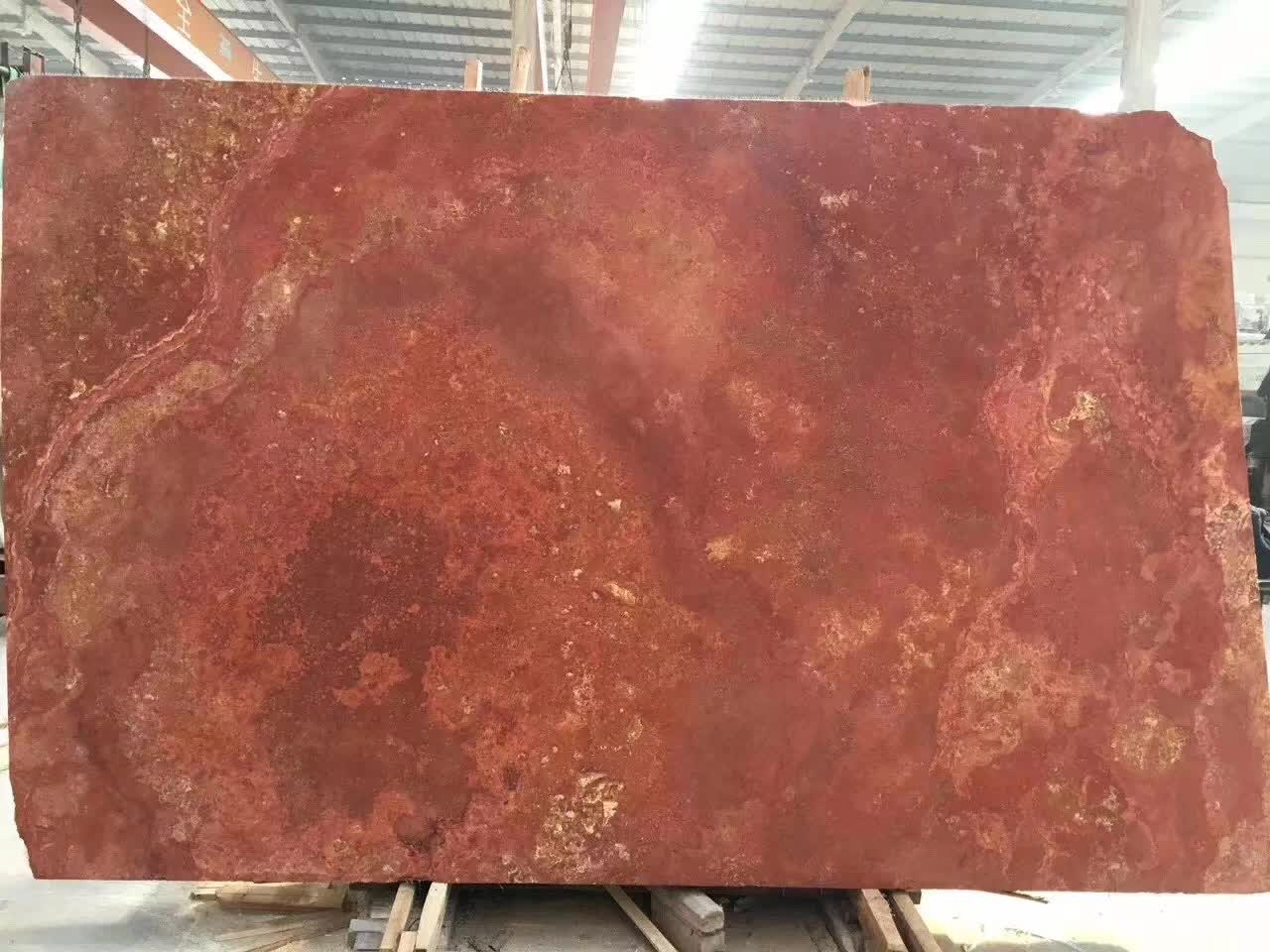 Red Travertine Cross Cut