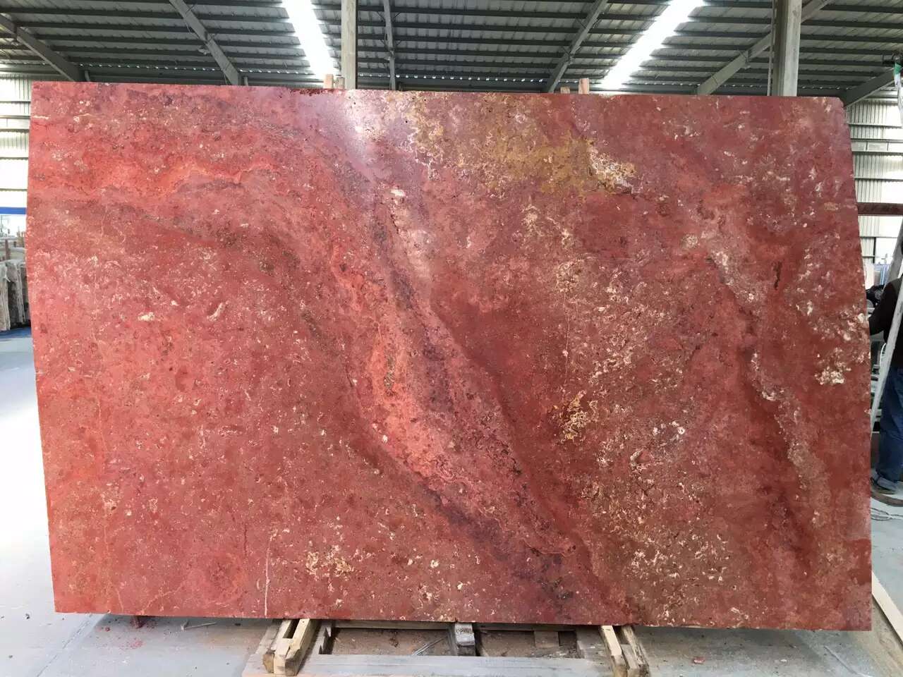 Red Travertine Cross Cut