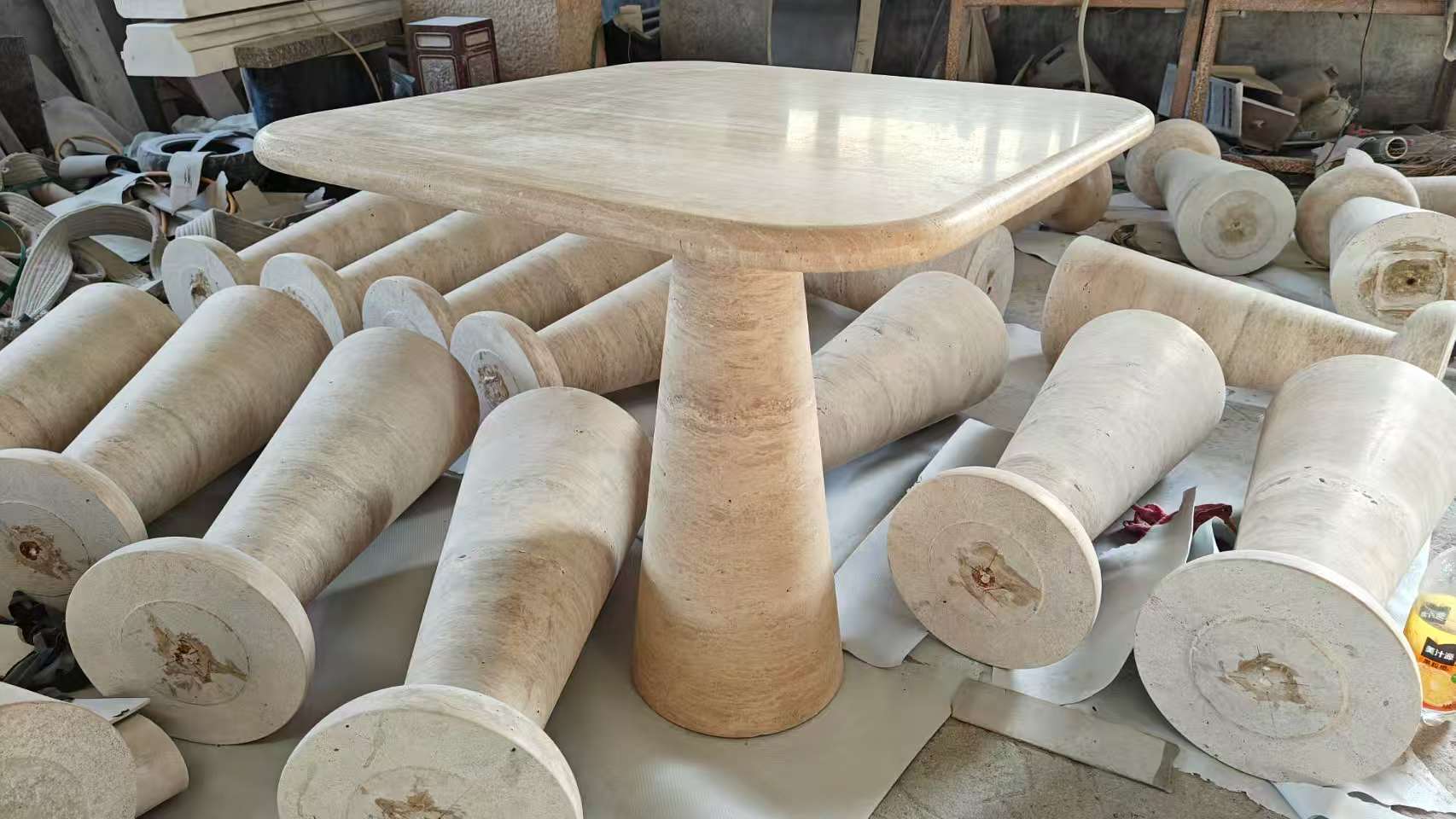 Beige Travertine Coffee Tables